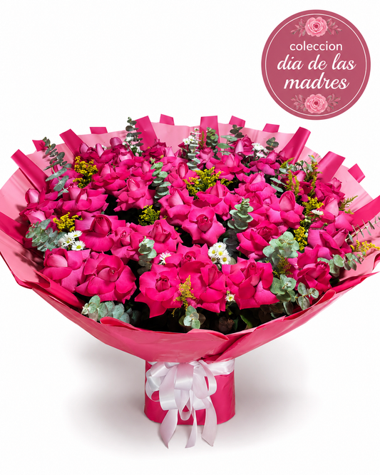Ramo de Rosas Pink - Día de las Madres