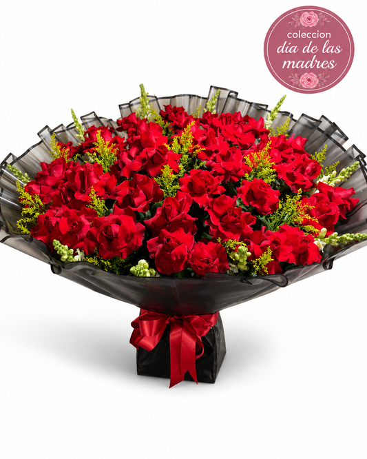 Ramo de Rosas Rojas Premium - Día de las Madres